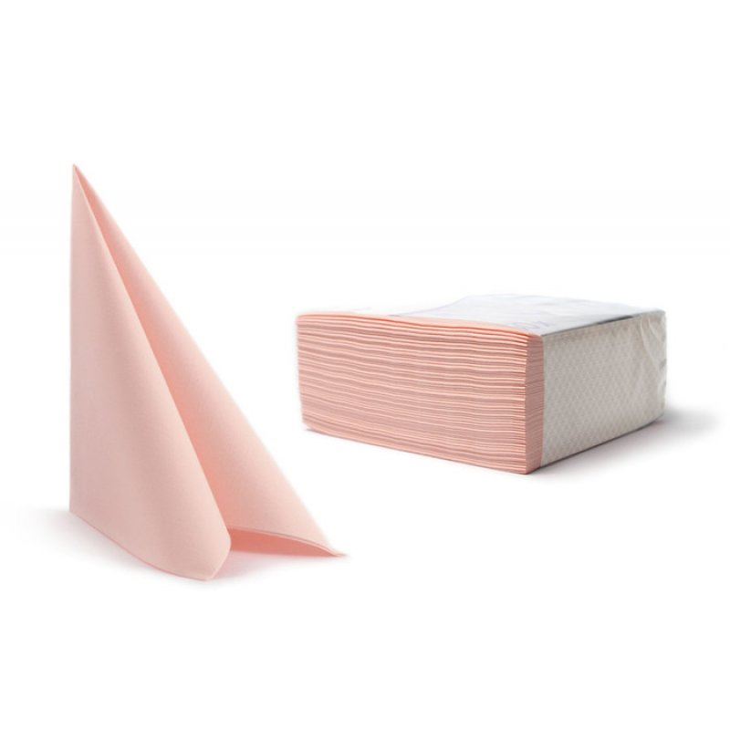 Airlaidservietten, 40x40 cm, rosa | Karton = 16 x 50 = 800 Stück