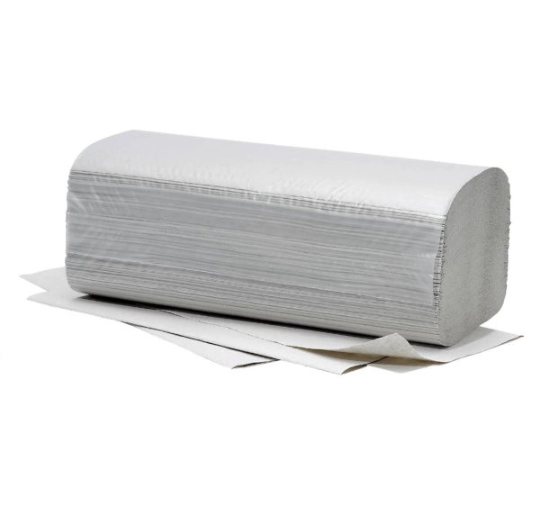 Papierhandtuch 4.000 Blatt Handtuchpapier 25x23 cm 2-lagig in weiß Z-Falz 