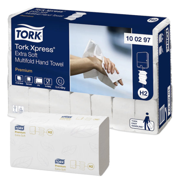 Tork Xpress® Premium extra-weiche Multifold-Handtücher   | Karton = 2.100 Tücher Tork Xpress® Premium extra-weiche Multifold-Handtücher   | Karton = 2.100 Tücher