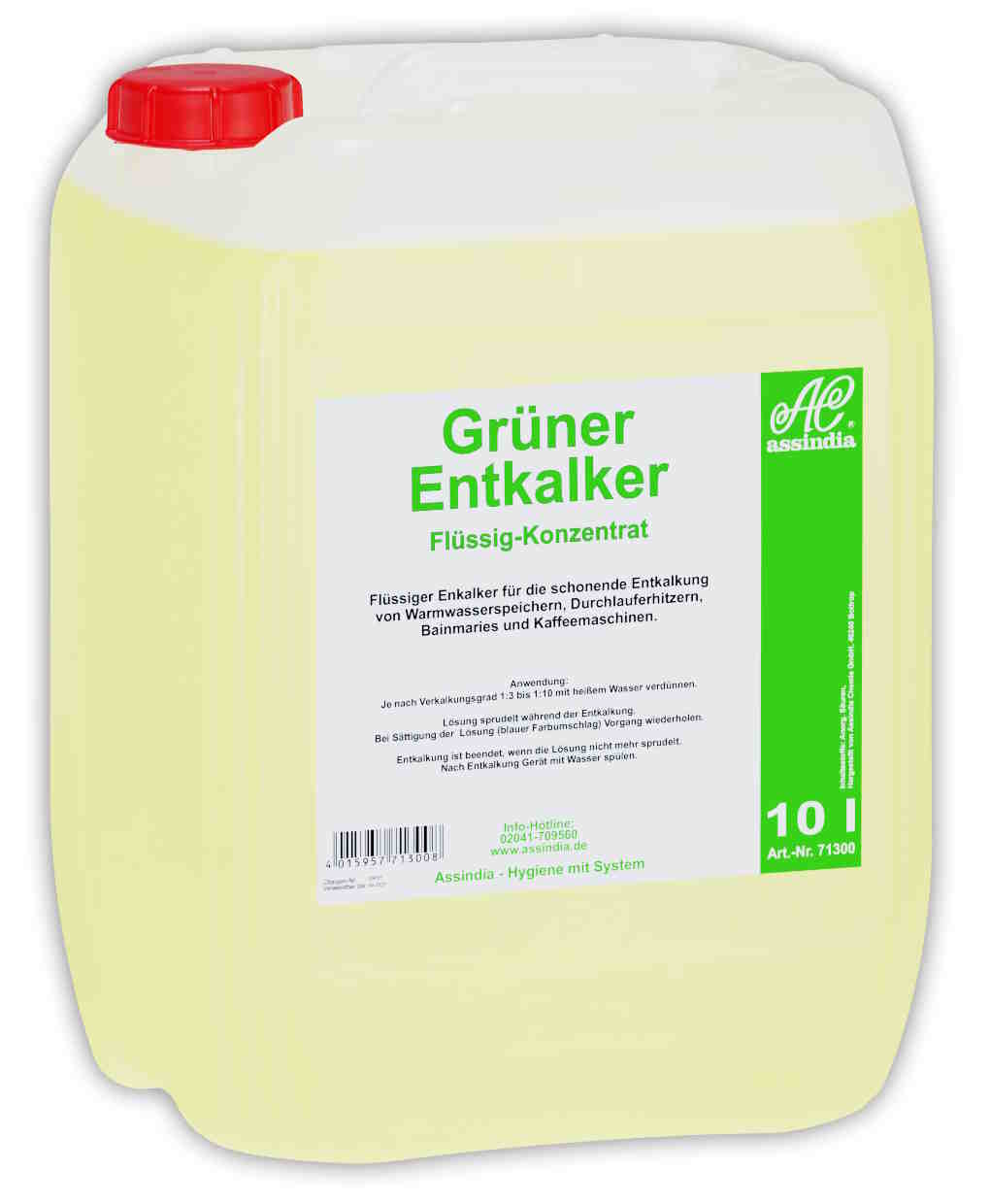 Grüner Entkalker flüssiges Konzentrat | 10 Liter Kanister