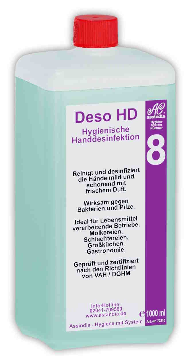 Desinfizierender Handreiniger Euro-Spender-Flasche | VE= 6 x 1000 ml