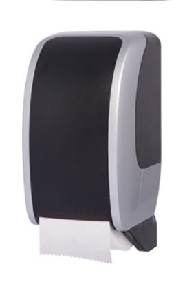 Cosmos Toilettenpapierspender Kunststoff | Farbe: silber - schwarz