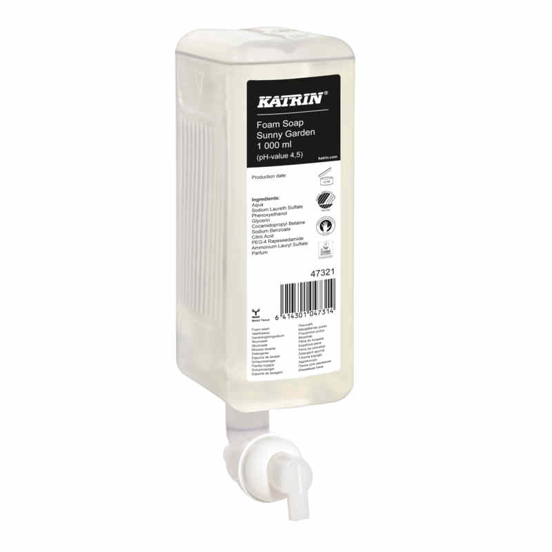 Katrin Schaumseife 1000 ml Green, mit Duft 1L | Karton = 6 x 1000 ml 