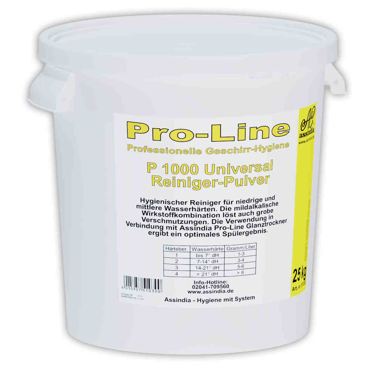 Pro-Line P 1000 Universal  Geschirr-Reiniger Pulver | 25 kg Eimer