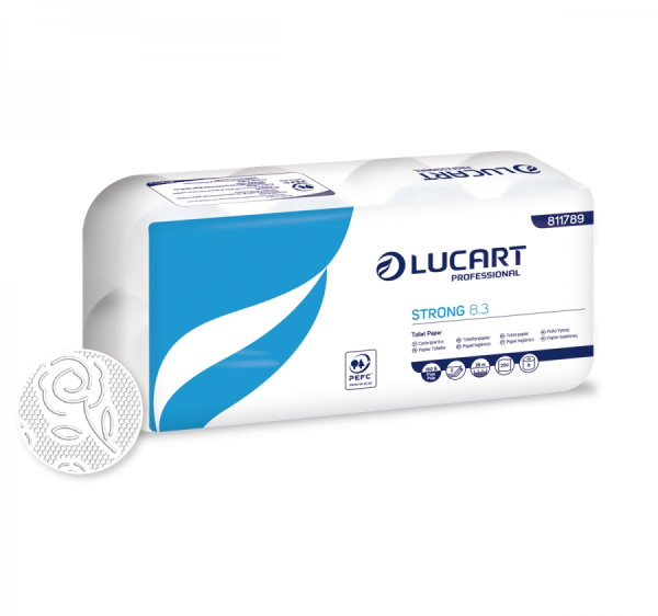 Lucart Strong 8.3 Toilettenpapier 3-lagig | VE= 72 Rollen  Lucart Strong 8.3 Toilettenpapier 3-lagig | VE= 72 Rollen