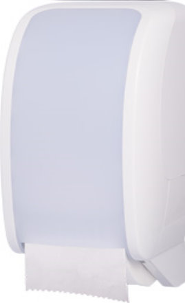 SET Toilettenpapier Spender Restaurant Tankstelle Edelstahl mit 6 weißen Rollen 
