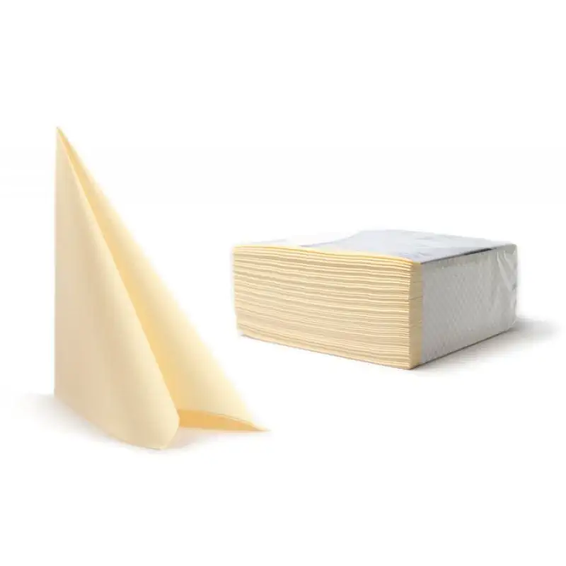 1600 Stück Zelltuch Servietten 40 x 40 cm, 1/4-Faltung, 3-lagig | 1 Karton = 8 x 200 Stück