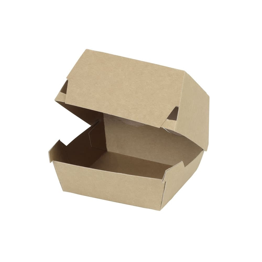Take-away-Boxen 9 x 9 x 7 cm, Kraftkarton, braun  | 400 Stück