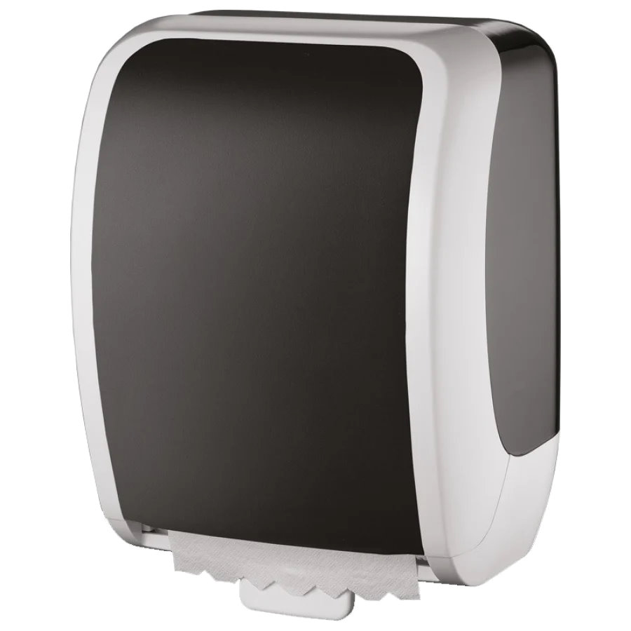 COSMOS Handtuchrollenspender Autocut - Farbe: weiß/schwarz