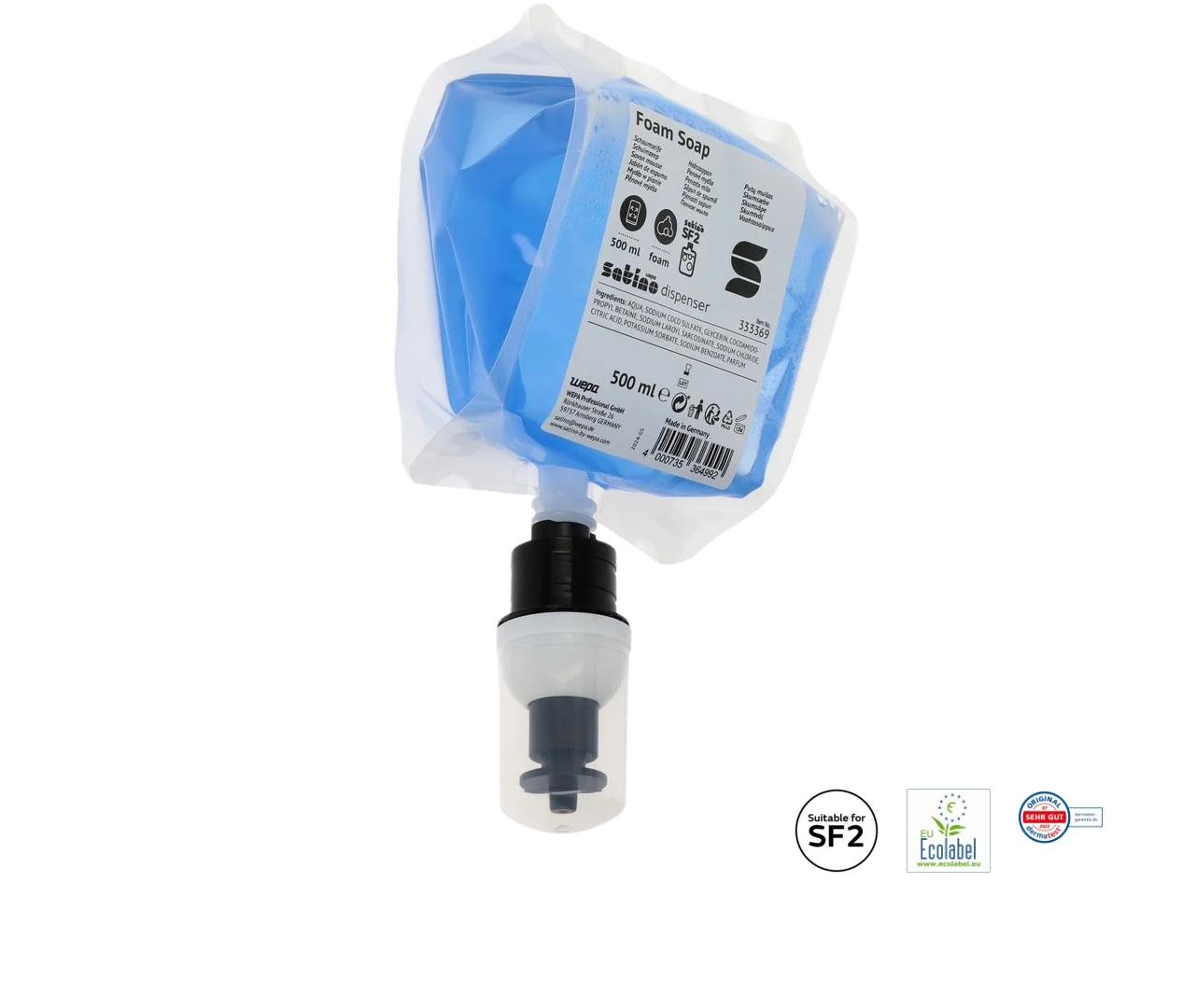 33369 SATINO Schaumseife Free SF2-kompatibel  VE=  6 x 500 ml