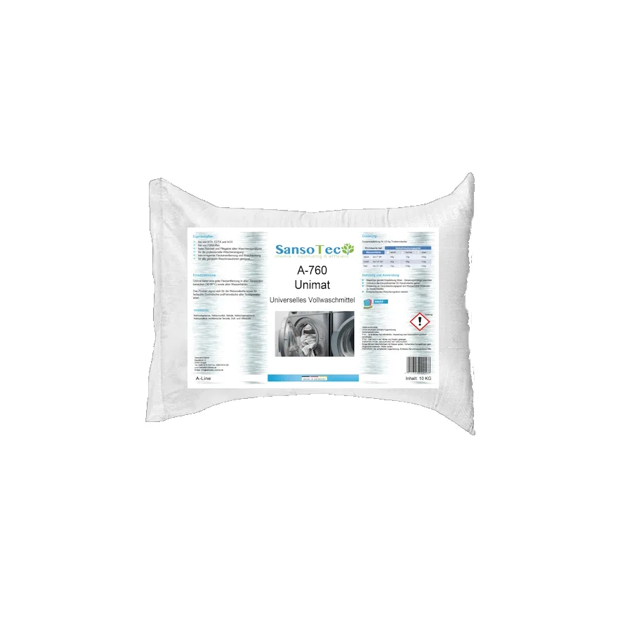 A-760 Unimat Universelles kraftvolles Pulverwaschmittel