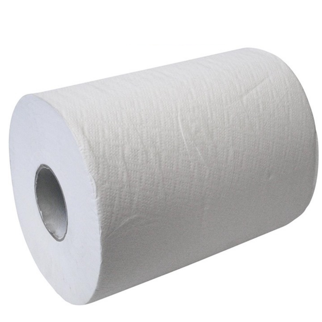 6 Handtuchrollen 2-lagig – 160 M, Hochweiß, Perforiert, 20 Cm Breit, Innenabrollung, Für Spender