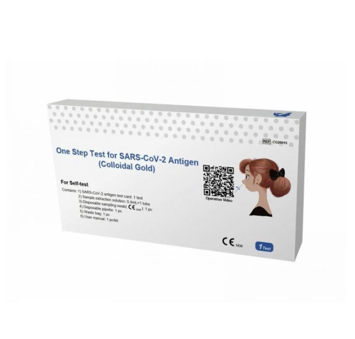 Getein Biotech SARS-CoV-2 Antigen Selbsttest CE1434|  VE = 50 Stück ( einzeln verpackt )