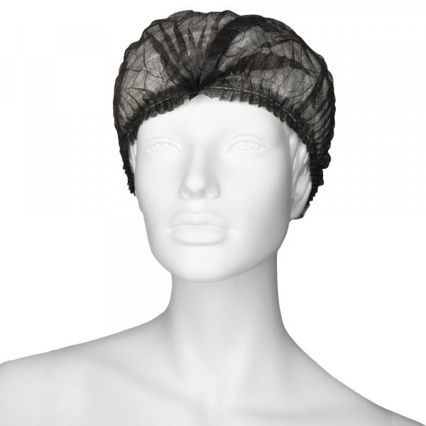 NITRAS Klipphauben Durchmesser ca. 52 cm, Vliesstoff schwarz | VE= 10 X 100 Stück