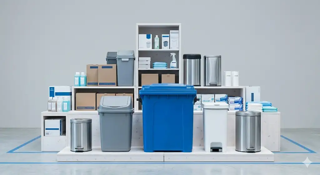 Mülleimer kaufen – Abfallbehälter, Hygienebehälter & Papierkörbe online