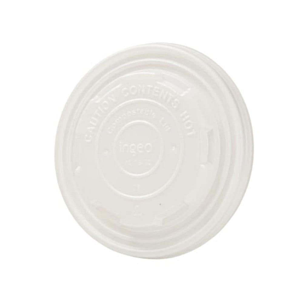 CPLA-Flachdeckel Ø 115 mm, weiß ( Universal-Becher)  | 500 Stück 