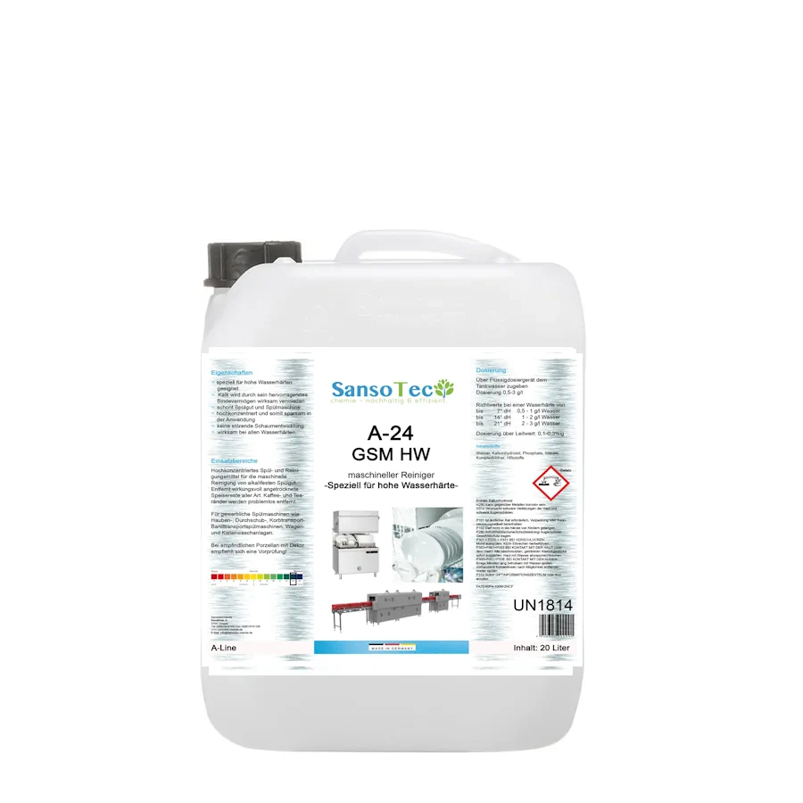 A-24 GSM HW maschineller Reiniger -Speziell für hohe Wasserhärte