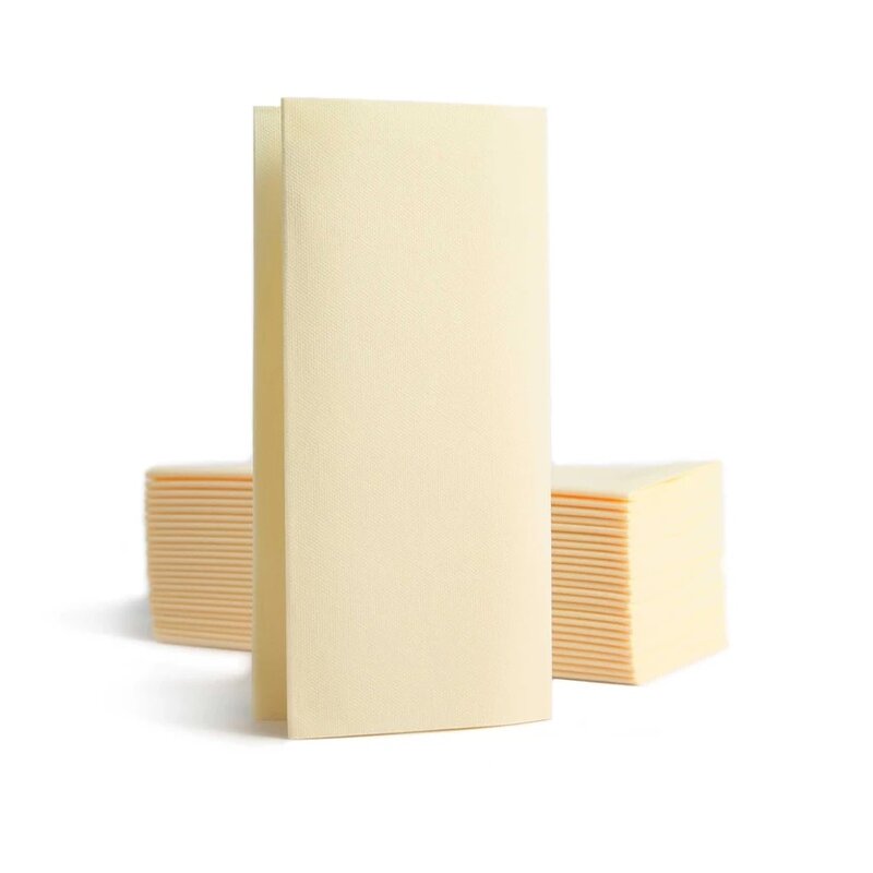 Airlaidservietten, 39x40 cm 1/8 Falz creme/champagner | Karton = 20x50= 1000 Stück