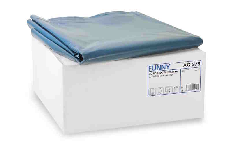 Funny Müllsäcke, blau, 240 Liter, lose abgepackt | Karton 100 Stück 