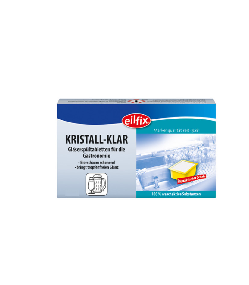 eilfix Kristallklar Gläserspültabletten |  8 Packungen a 168 Stück = 1344 Stück