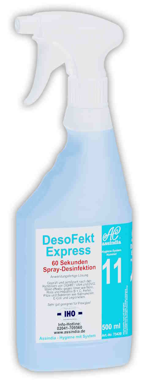 DesoFekt Express Spray-Desinfektion | VE = 6 x 500 ml Sprayer