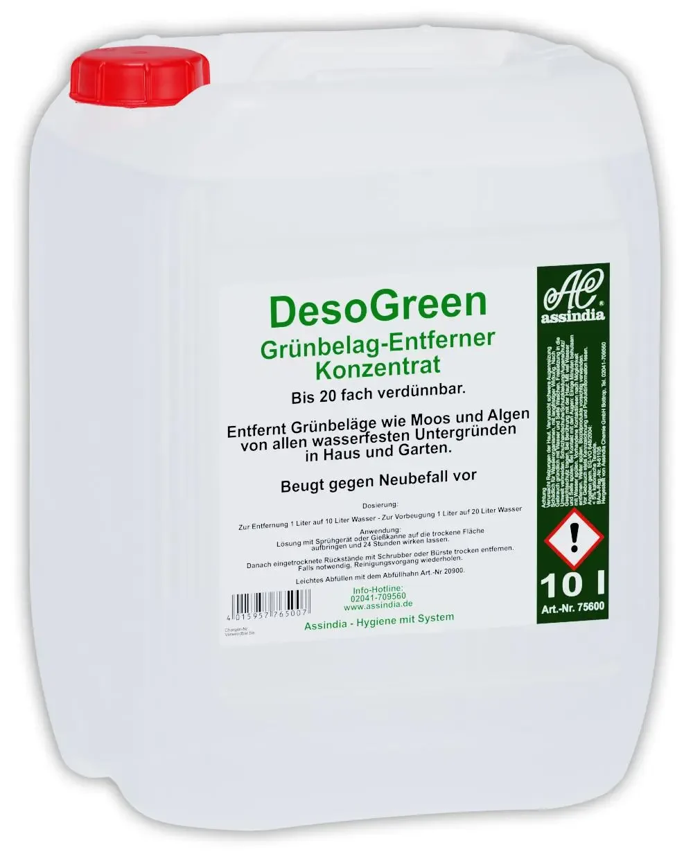 DesoGreen Grünbelagentferner 10l Kanister 