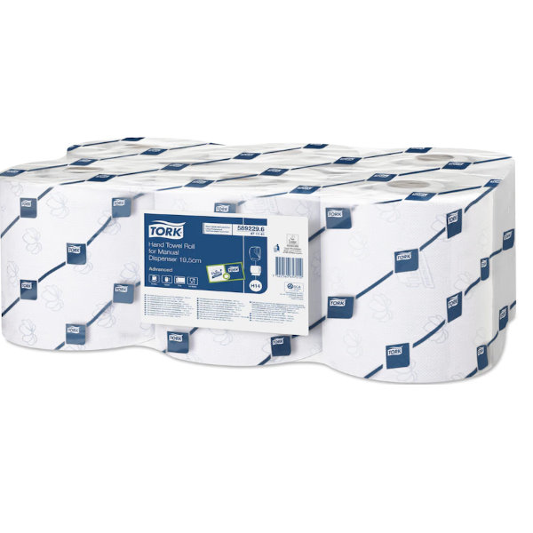 Tork Advanced Rollenhandtuch H14 19,5 cm | Karton = 6 Rollen 