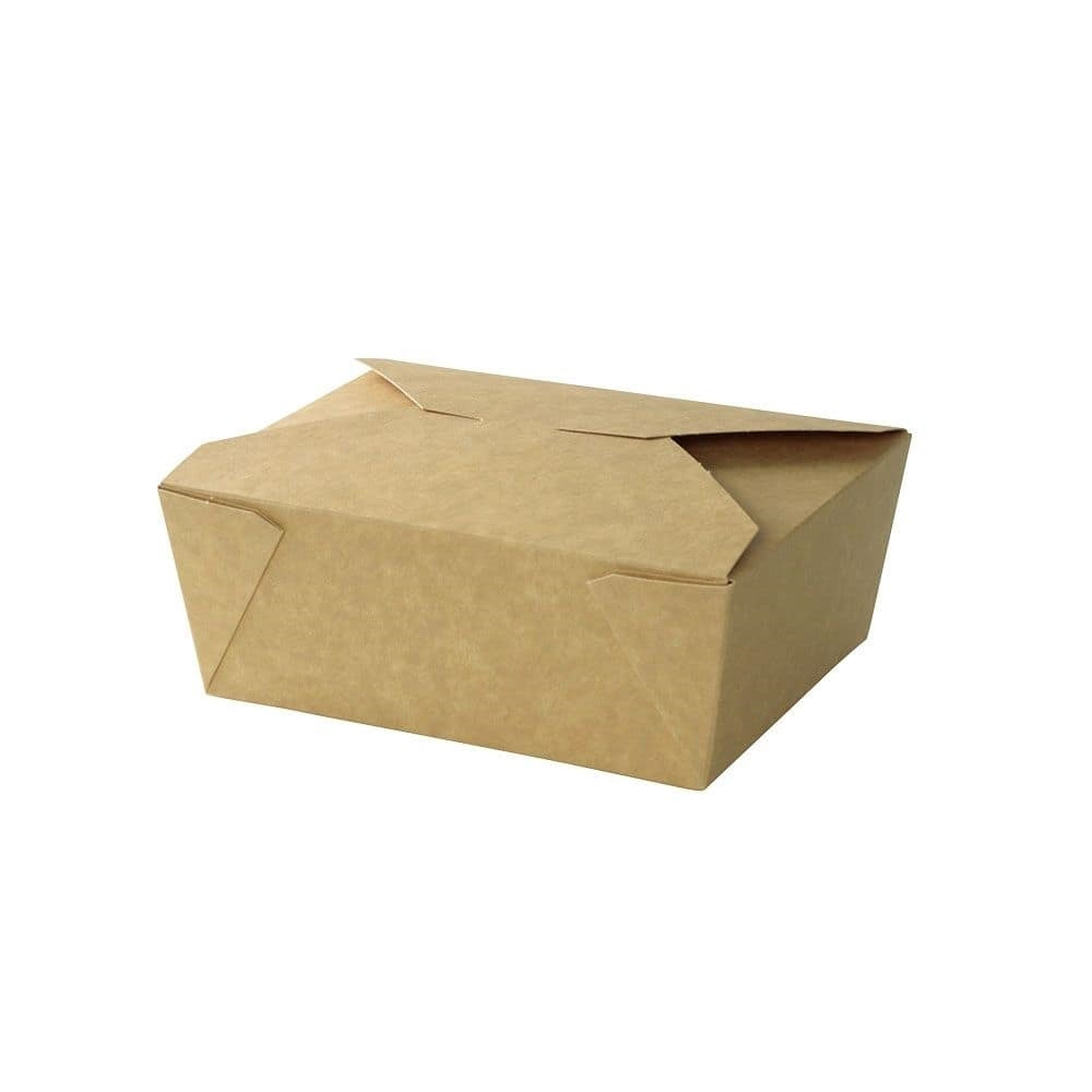 Take-away-Karton-Boxen 1500 ml, braun  | VE 180 Stück 
