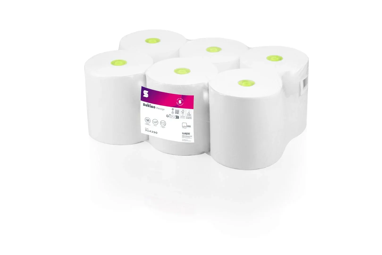 Satino by Wepa Prestige HYGINITY Systemhandtuchrolle SYS1, 2-lagig, 150 Meter 314390