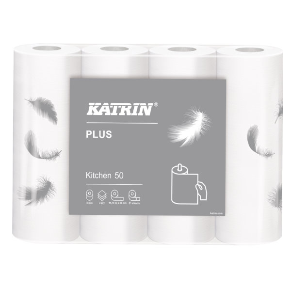 Katrin Plus Kitchen 50  Küchenrolle | VE = 8 x 4 Rollen