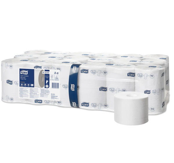 Tork weiches hülsenloses Midi Toilettenpapier Premium – 2-lagig   |  VE= 36 Rollen 