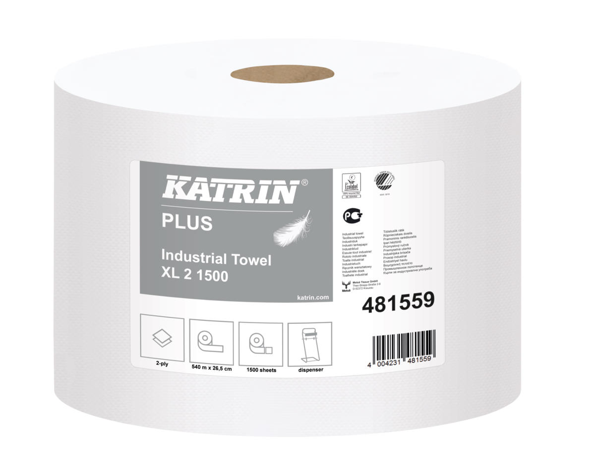 KATRIN Plus XL2 Putztuchrolle | VE = 2 Rollen  KATRIN Plus XL2 Putztuchrolle | VE = 2 Rollen