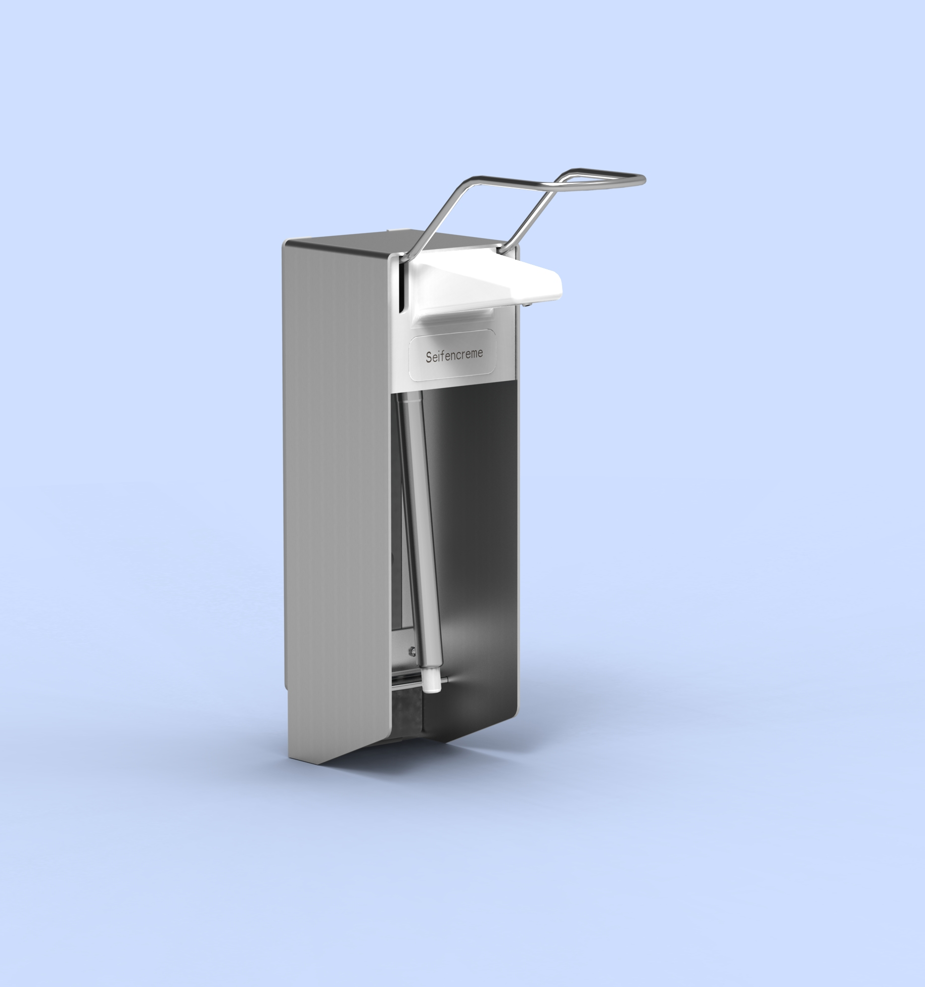 CWS Universalspender 1000 - Mit geradem Ansaugrohr  (inkl. langem Armhebel) |Alu-weiß CWS Universalspender 1000 - Mit geradem Ansaugrohr  (inkl. langem Armhebel) |Alu-weiß