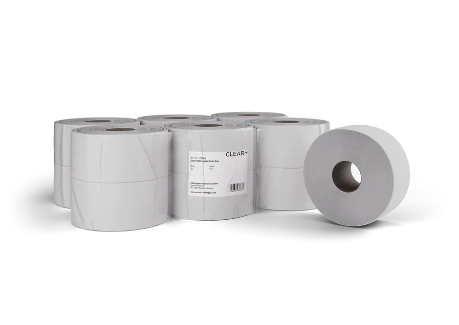 1701525   CWS Clear+ Toilettenpapier Mini Jumbo-Rollen, 2-lagig, 175m 1701525   CWS Clear+ Toilettenpapier Mini Jumbo-Rollen, 2-lagig, 175m